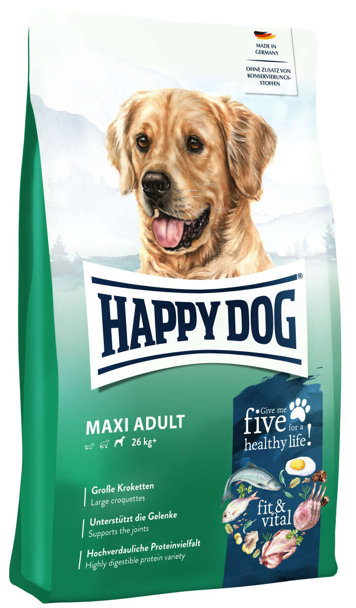 HAPPY DOG Hunde-Trockenfutter fit & vital Maxi Adult